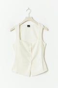 Jersey vest - Gardenia