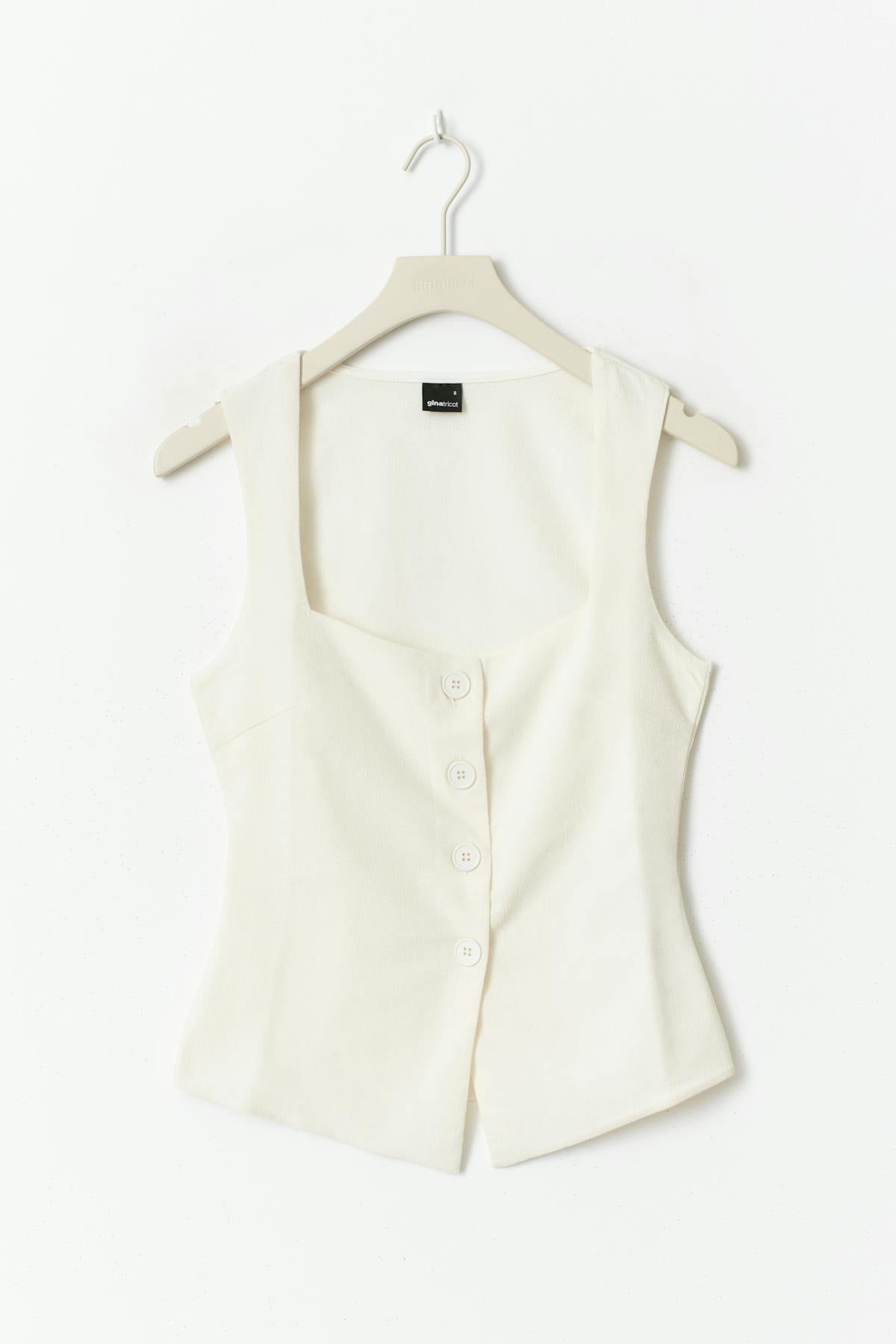 Jersey vest - Gardenia