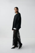 Lace skirt - Noir