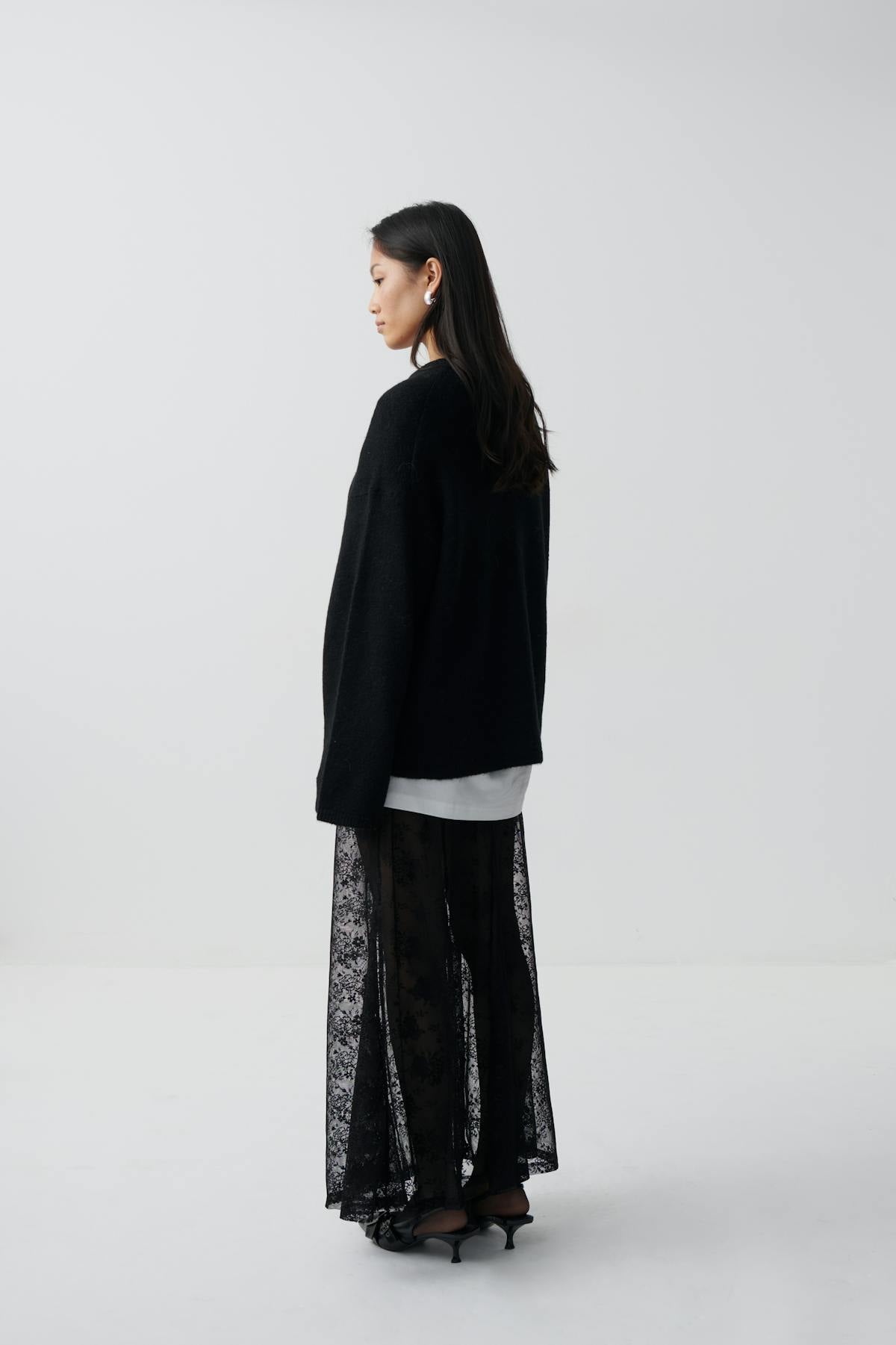 Lace skirt - Noir