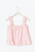 Poplin pyjamas singlet - Multi pink