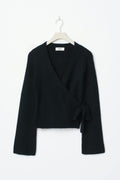 knitted wrap cardigan - Primrose pink