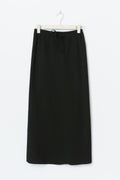 Drawstring maxi skirt - Noir