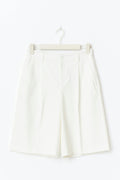 Long bermuda shorts - Blanc