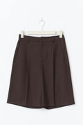 Long bermuda shorts - Marron foncé