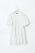 Broderie anglais dress - Blanc cassé