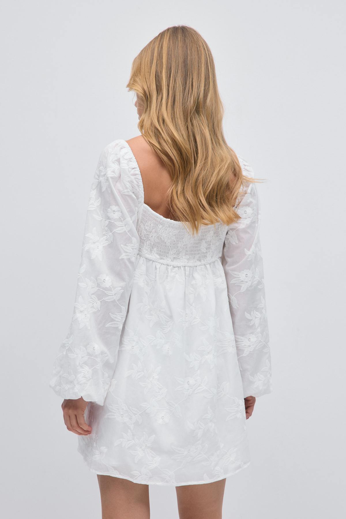 Button down dress - Blanc cassé