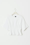 Pleated tee - Blanc