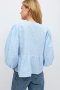 Gingham blouse - Blue check