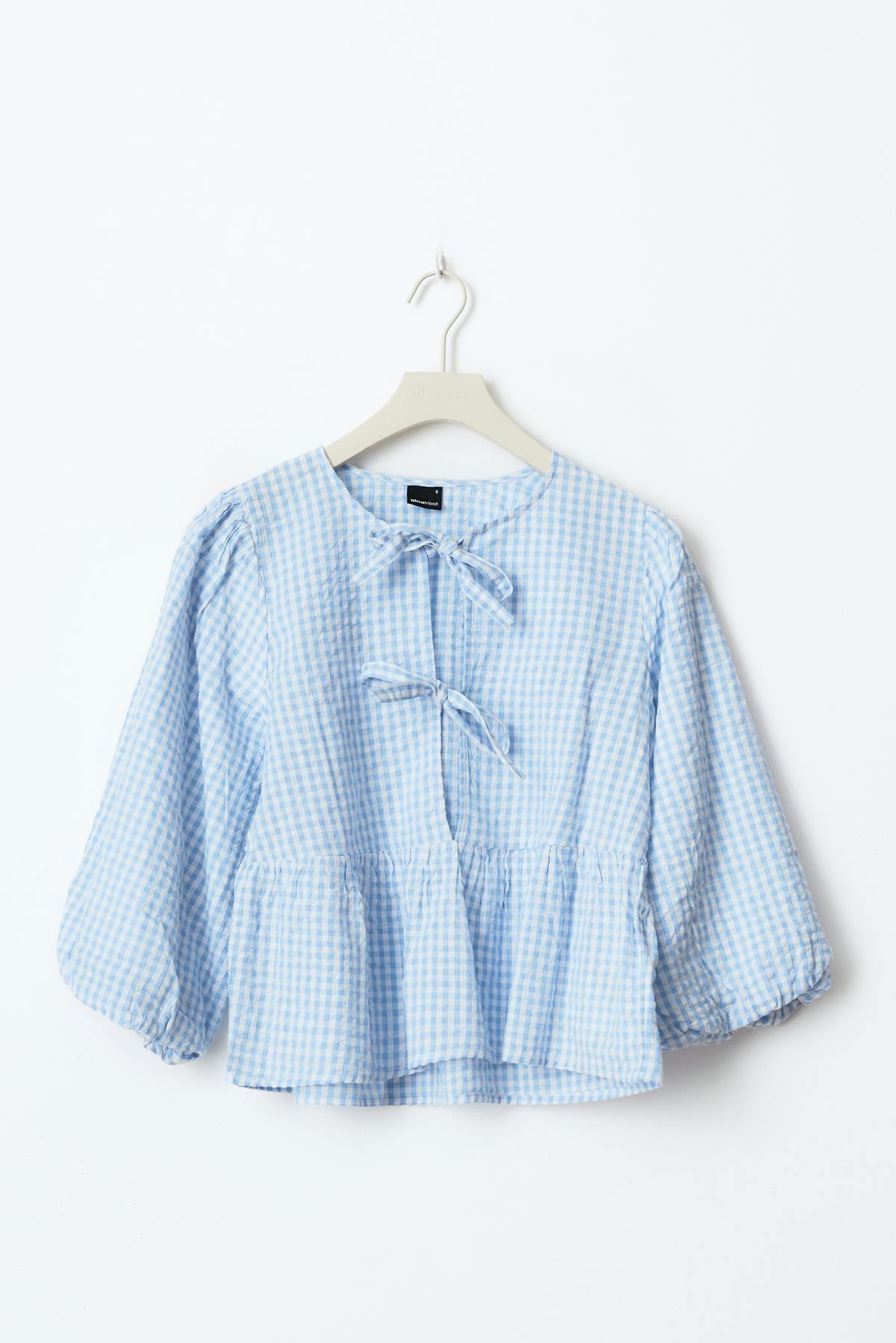 Gingham blouse - Blue check