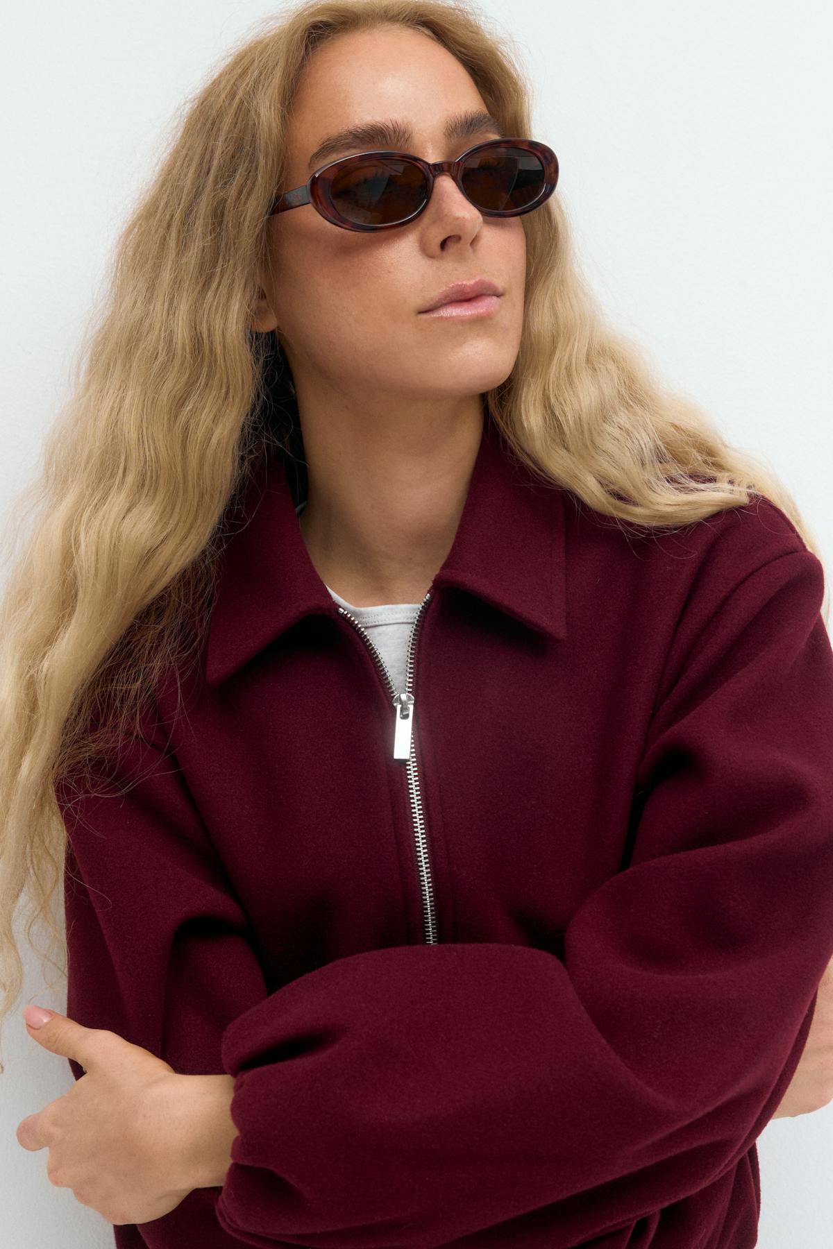 Small oval sunglasses - Light turtle