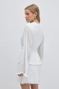 Pleated dress - Blanc cassé