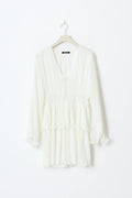 Pleated dress - Blanc cassé