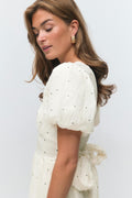 Bow dress - Blanc cassé