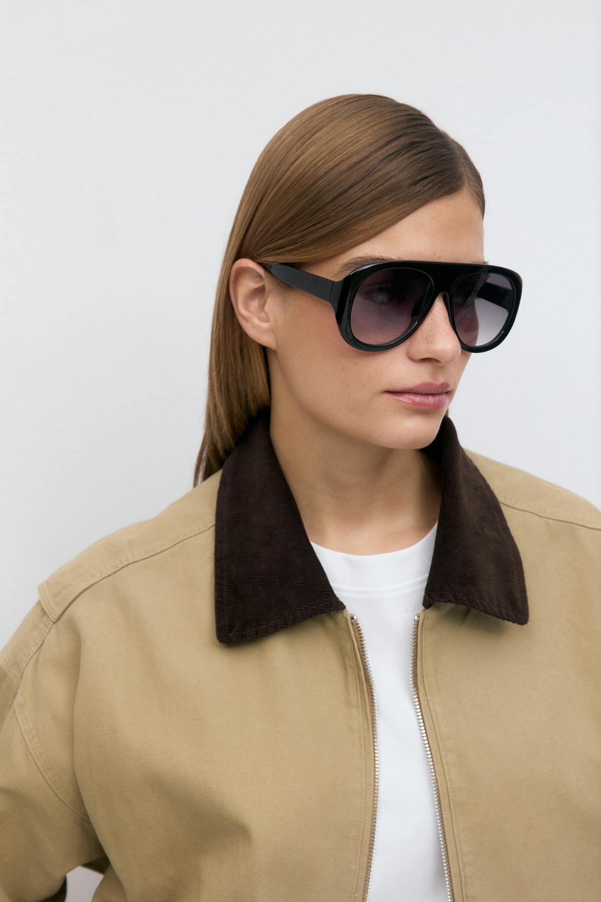 Bold aviator sunglasses - Fudge