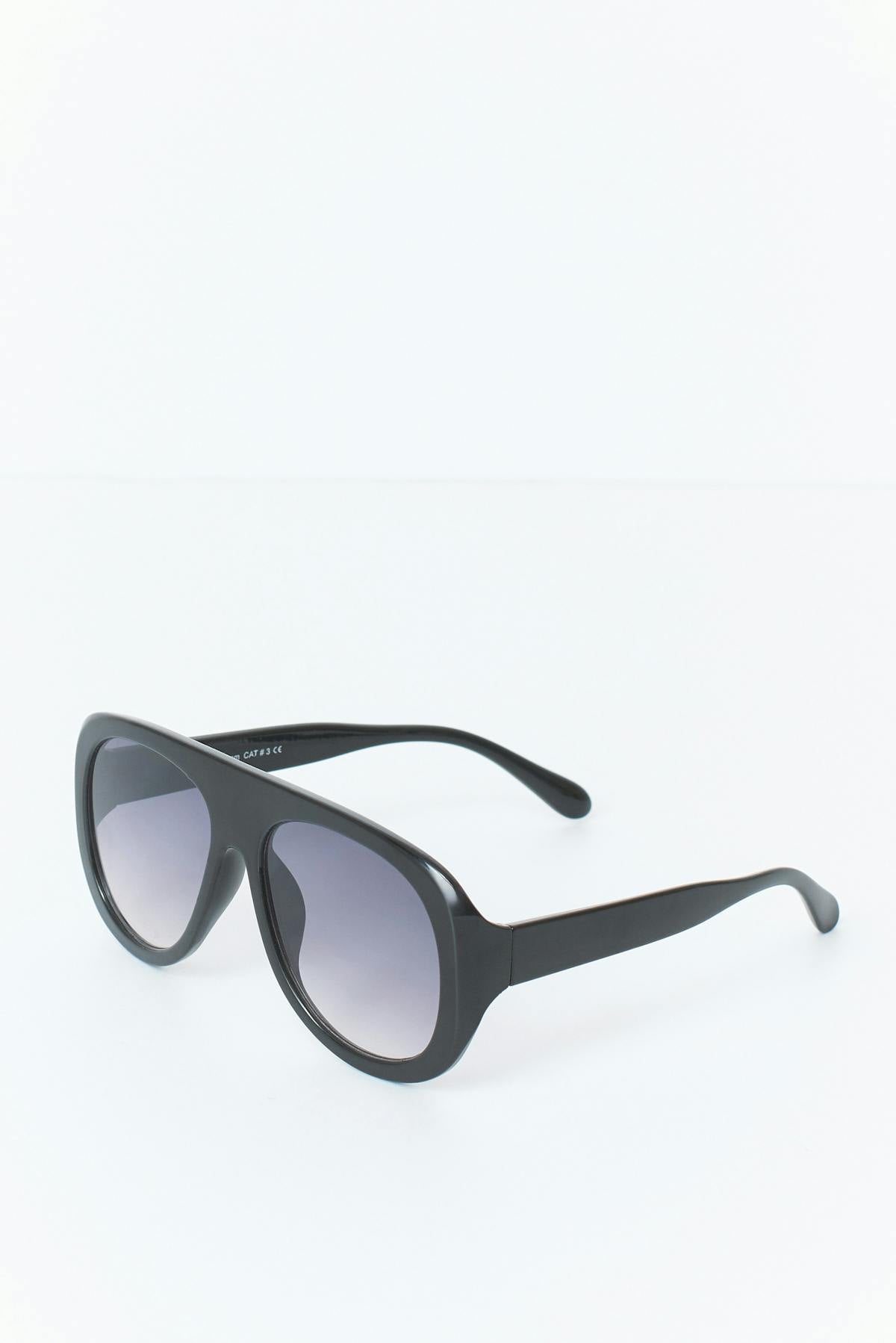 Bold aviator sunglasses - Dk turtle