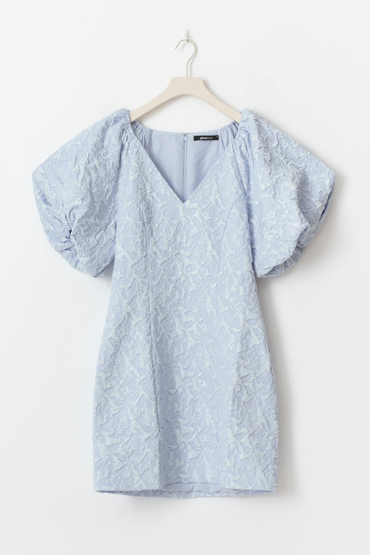 brocade dress - Blanc cassé