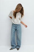 Loose knitted cardigan - Pink lady