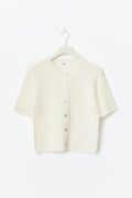 Loose knitted cardigan - Gardenia