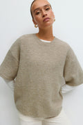 Knitted short sleeve top - Vanilla yellow