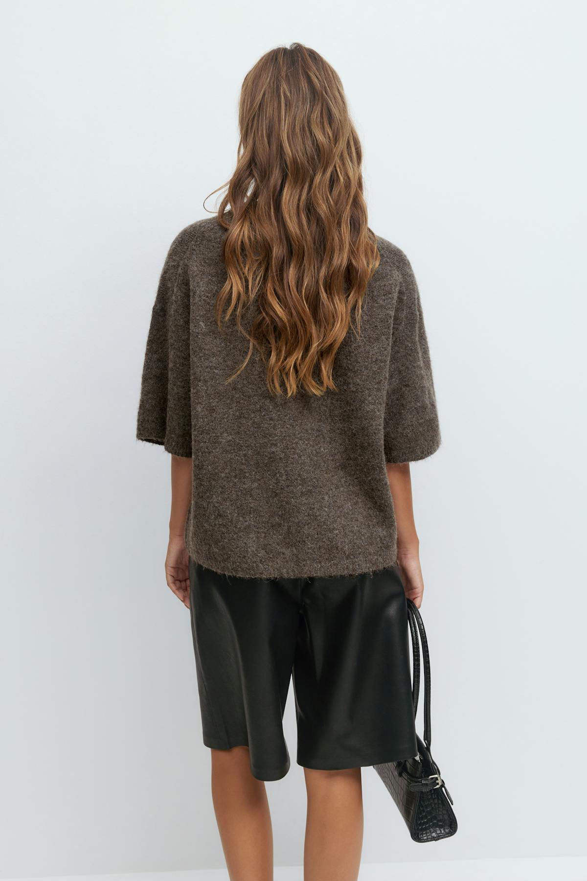 Knitted short sleeve top - Pure c