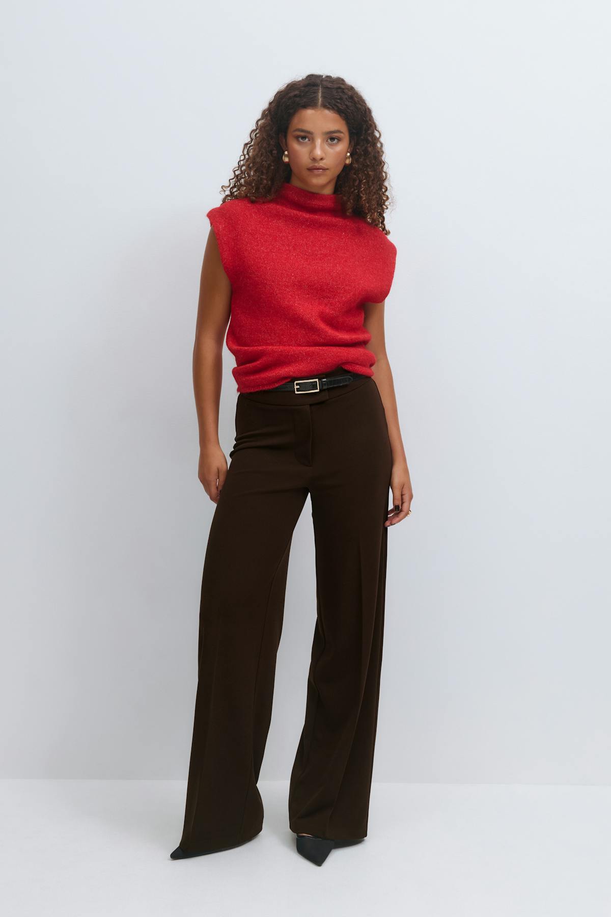 Jersey tailored trousers - Pumice stone