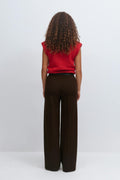 Jersey tailored trousers - Pumice stone