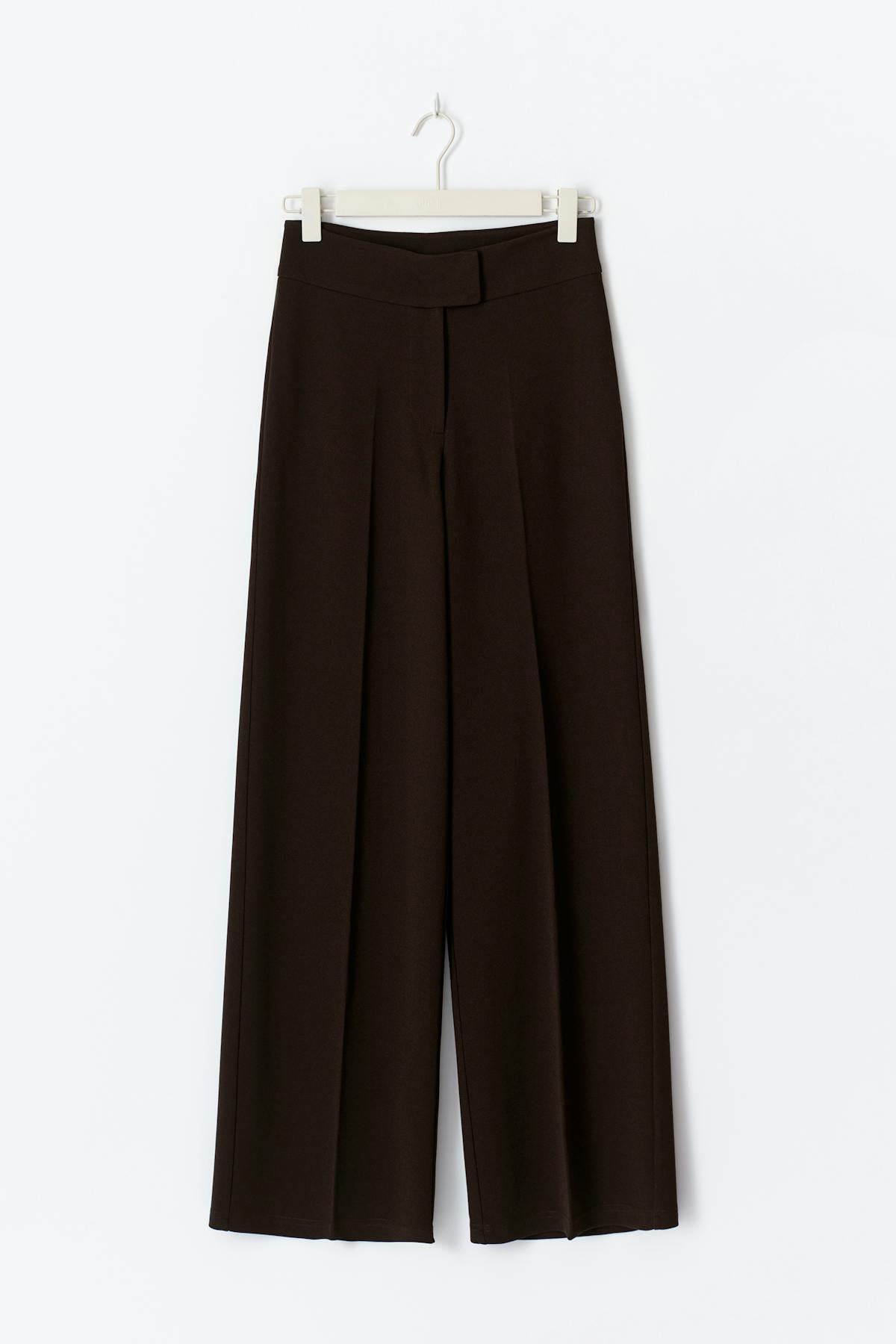 Jersey tailored trousers - Pumice stone