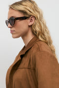 Oval cat eye sunglasses - Noir
