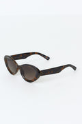 Oval cat eye sunglasses - Marron foncé