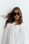 Oval cat eye sunglasses