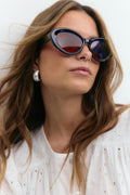 Oval cat eye sunglasses