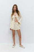 Crochet shorts - Stripe