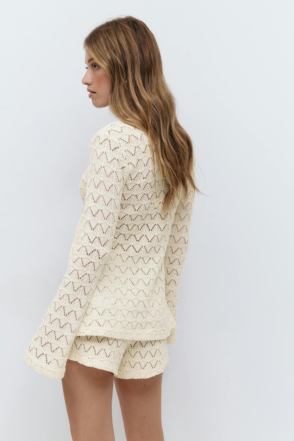 Crochet shorts - Stripe