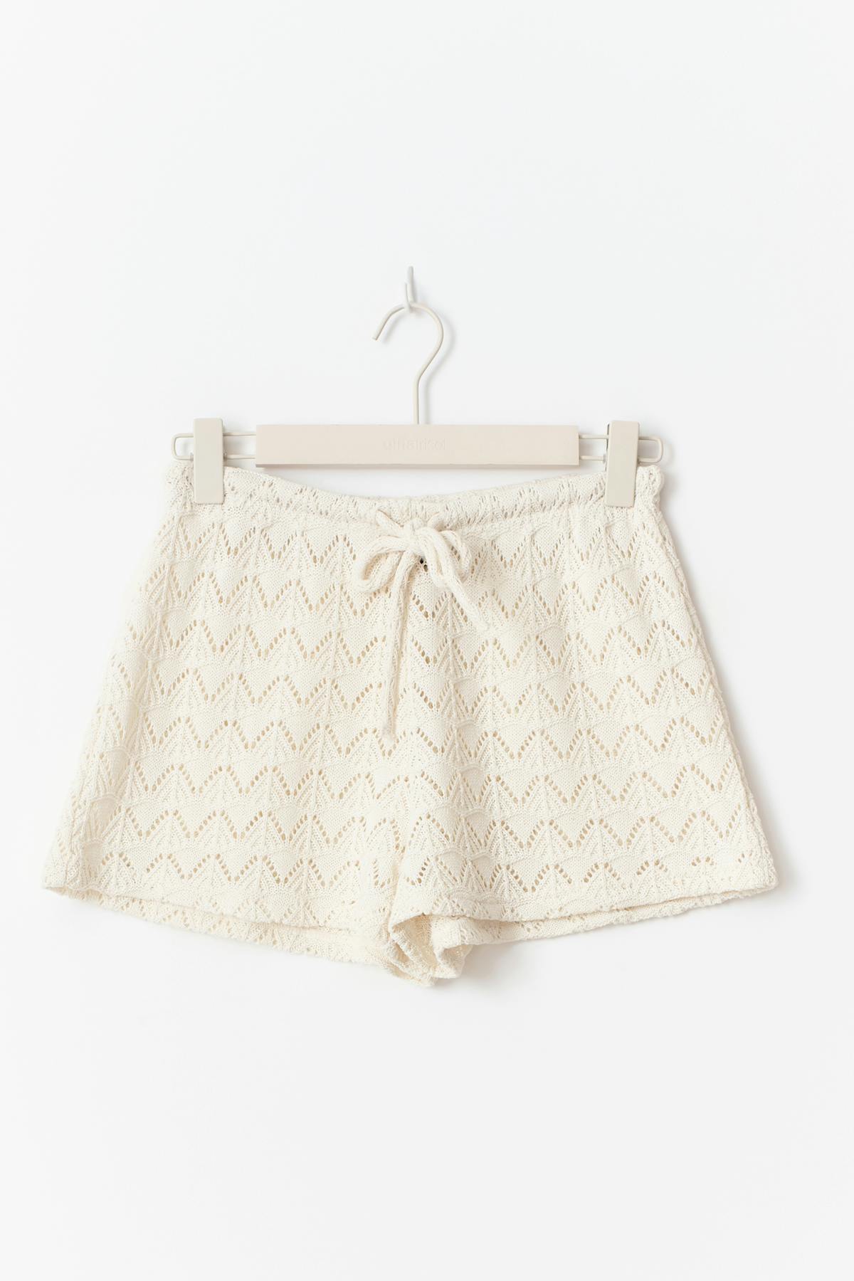 Crochet shorts - R white