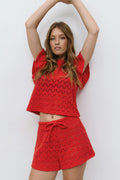 Crochet shorts - R white