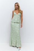 Floral maxi skirt - Mercury