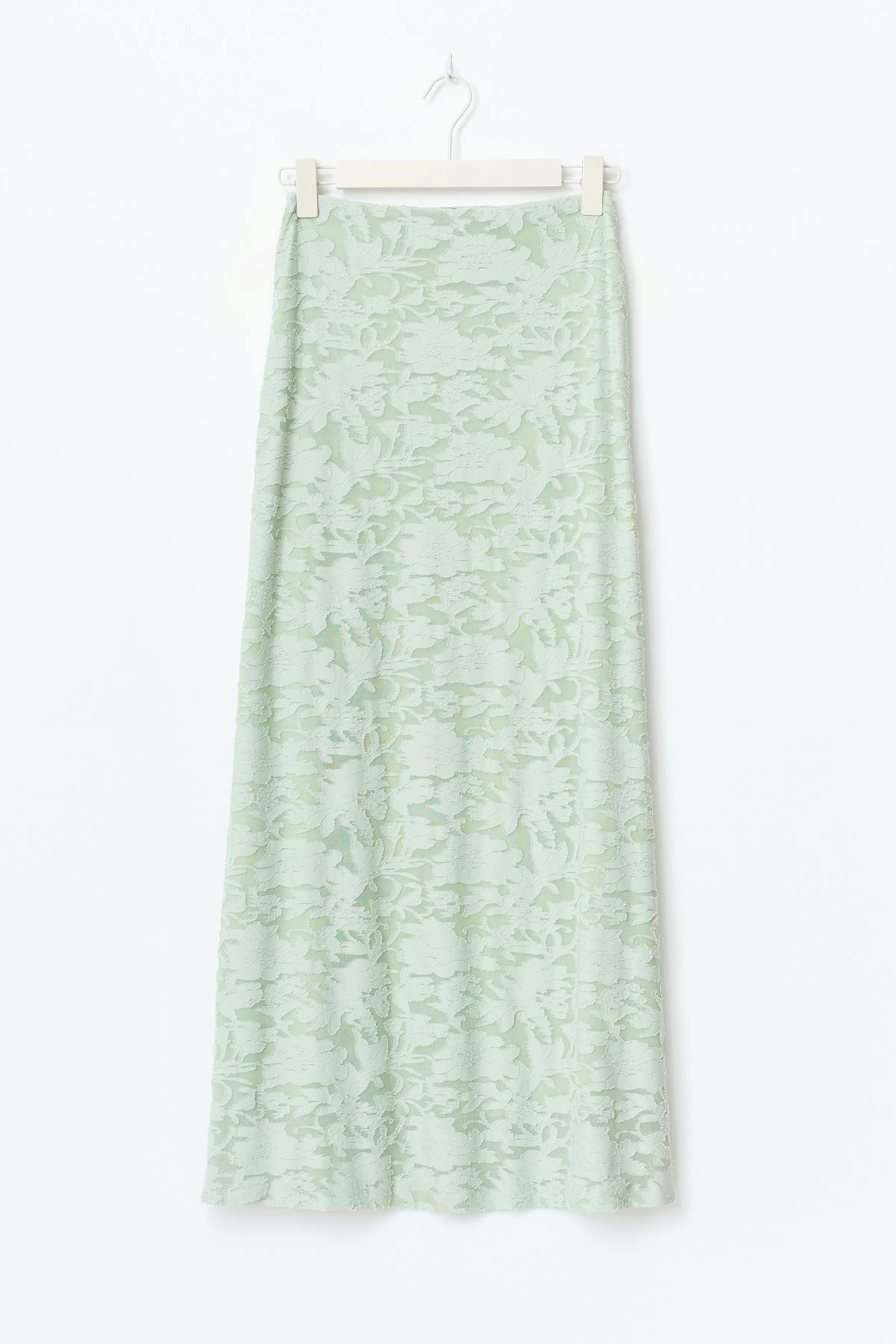Floral maxi skirt - Mercury