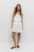 Mini frill dress - Paisley/aop