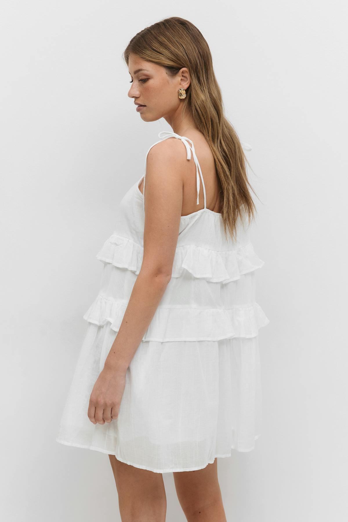 Mini frill dress - Paisley/aop