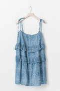 Mini frill dress - Paisley/aop