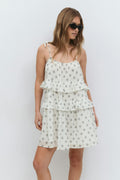 Mini frill dress - Blanc