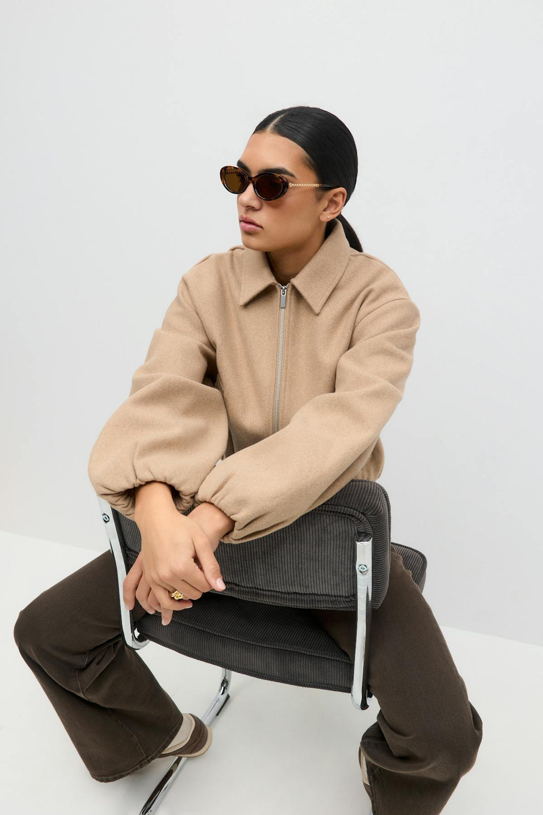 Chain detail sunglasses - Turtle