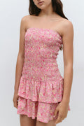 Smock tube dress - Paisley/aop