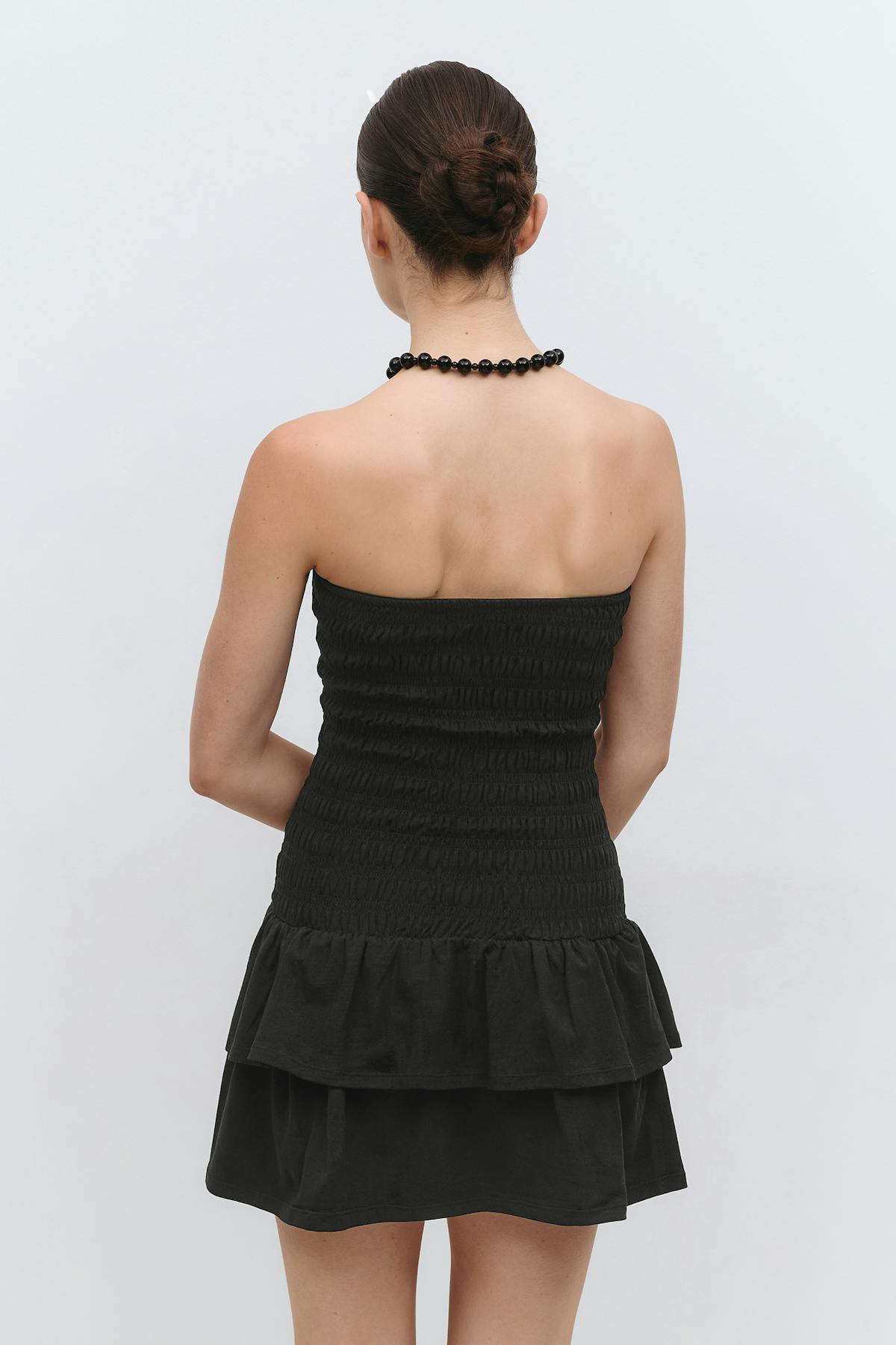Smock tube dress - Noir