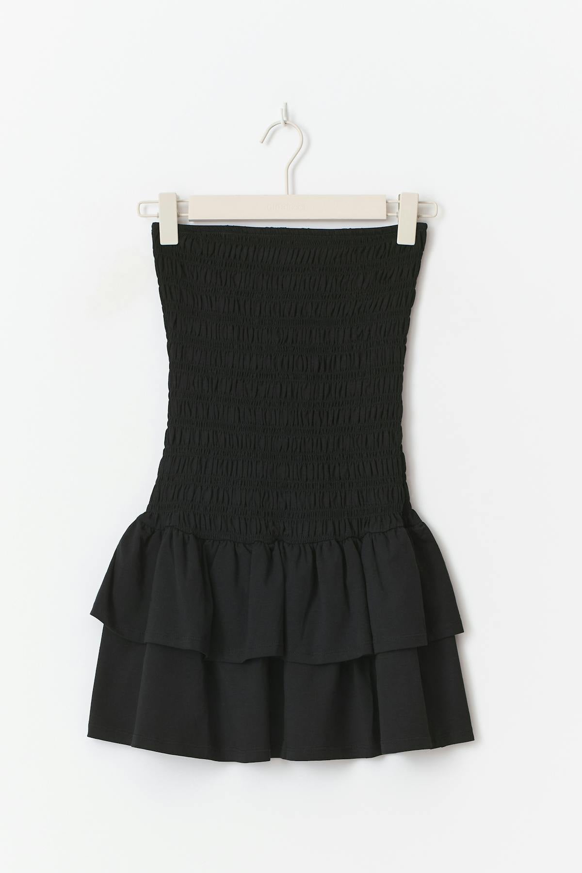Smock tube dress - Noir