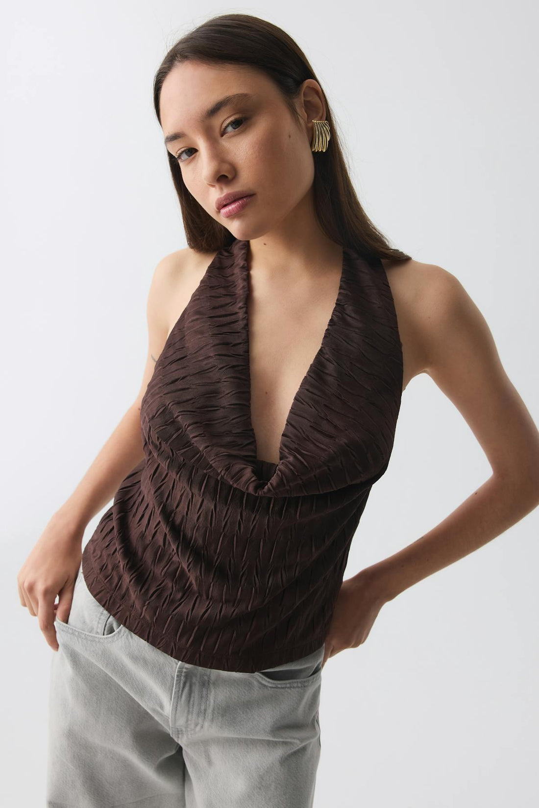 Cowl neck top - Java