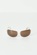 Rimless sunglasses