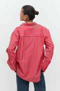 Poplin shirt - Blue/stripe