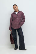 Poplin shirt - Red stripe
